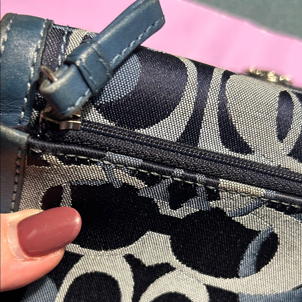 Coach Vintage Navy and Gray Wallet & Card Holder Set EUC - Picture 15 of 15